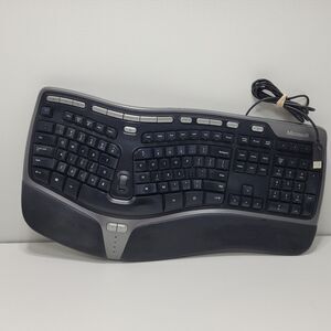 Microsoft Natural Ergonomic 4000 v1.0 Keyboard - TESTED - WORKS -